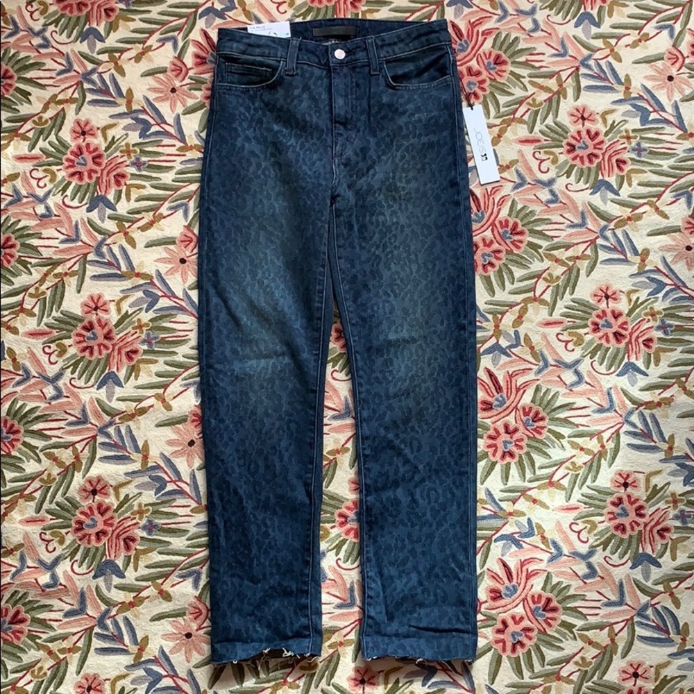 Joes The Milla leopard high rise straight ankle